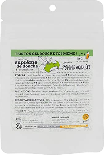 STEP ONE Gel douche poudre pomme verte 40g
