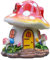 windyday Feenhaus Pilz Gartenfigur Für Außen Harz Elfenhaus Landschaftsstatuette Entzückende Hütte Garten Deko Gartendekor Rasendekor Harz Ornament Pilzhaus Statue Für Patio Yard Dekorationen