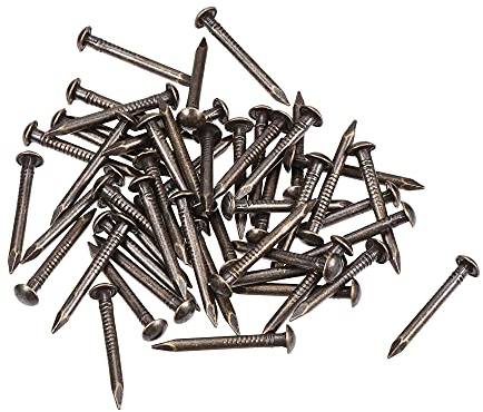 sourcing map Small Tiny Brass Nails 1.5x15mm for DIY Wooden Hardware Accessories 50pcs