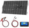 100W Flessibile Pannello Solare, carica Solare Monocristallina con uscita USB controller 10 A per caricare batterie 12v 24v (GEL,AGM) - Adatto per caravan, camper, barca, tetto