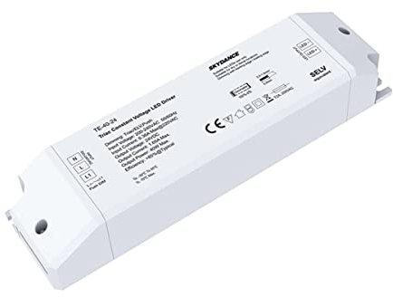 Trasformatore Alimentatore Dimmerabile 24V 40W, Dimmerabile Con Triac Dimmer Varialuce Su 220V + Pulsante Nornalmente Aperto (Push Dimmer), Per Striscia Led 24V
