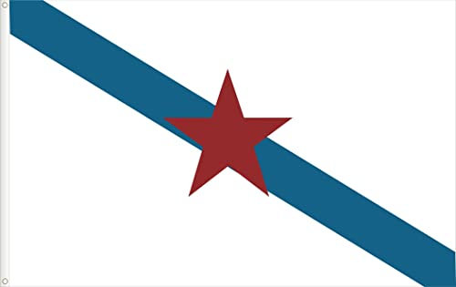 BANDERA INDEPENDENTISTA GALLEGA. CALIDAD RASO. TAMAÑO GRANDE 150X90