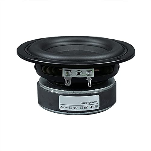 JINGERL 1 stück 4 zoll 50w High Power Subwoofer Lautsprecher Woofer Auto Audio Sound Crossover Lautsprecher Runder Platz DIY. Teil (Color : Square 8 OHM)