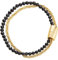 Breil, Magnetica System Kollektion, Kleines Black Sun Armband, Armband aus Poliertem Edelstahl, mit Schwarzen Spinellsteinen, Magnetverschluss, Farbe: Gold und Schwarz, Länge: 19,5 cm