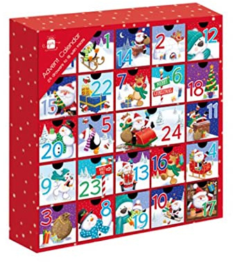 Giftmaker Christmas Fill Your Own Cute Festive Santa & Friends Advent Calendar