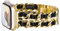 KADES 46mm 45mm 44mm 42mm(series 3 2 1) for Apple Watch Straps for Women,Stainless Steel Strap Link Bracelet Replacement Wristband for apple watch band Series 10/9/8/7/6/5/4/3/2/1/SE, Gold/Black