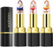 Jelly Lipstick, Pack of 3 Colour Changing Jelly Lipstick with Crystal Flower, Magic Temperature Colour, Waterproof Lip Balm, Flower Colour Changing Lip Gloss, Gift for Girls (A)