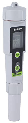 Testeur de Sel de Piscine Kit de Test de Piscine d'eau Salée Compteur de salinité ABS Testeur de salinité Pentype Numérique pour Piscine d'eau Salée d'eau de Mer