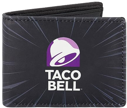 Concept One Taco Bell Geldbörse, schlanke Faltbörse mit dekorativer Blechhülle für Damen und Herren, Mehrfarbig, Mehrfarbig/Meereswellen (Ocean Tides), Einheitsgröße, Taco Bell Geldbörse Slim Bifold