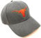 National Cap MVP Texas Longhorns Maskottchen Logo Dunkelgrau Curved Bill Adjustable Hat, grau dunkel, Einheitsgröße