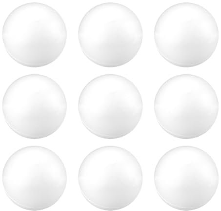 JIHUOO 10 Stück 7 cm große Schaumstoff-Weihnachtskugeln zum Basteln, weiße Styropor-Kugeln, glatte runde Kugeln, Kunstdekoration, Kunst- und Bastelbedarf