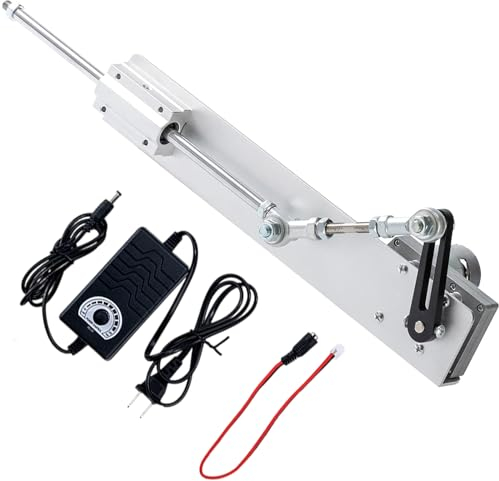 TAZZOR Linearantrieb 24V mit Linearmotor und Hubkolbenmotor 120rpm, 3-15cm Stroke Elektrischer Hubzylinder mit Drehzahlregler für präzise Bewegungen