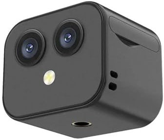 Andoer 4K WiFi Camera Wireless Monitor Camera Dual Lens 170° Wide Angle APP Remote Two-Way Intercom Built-in Battery Magnetic Wireless Camera for Home Office Outdoor Indoor