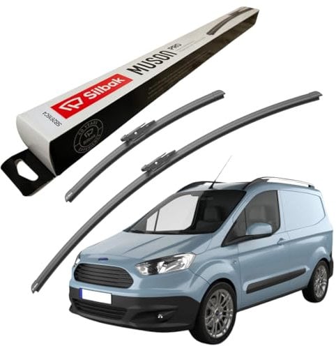Silbak Windscreen Wipers, fits for FORD TRANSIT COURIER (2014 ONWARDS) Front Wiper Blades, 700mm/380mm