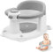 Badewannensitz Baby ab 6 monate, Rutschfester Baby Badesitz mit4-starken Saugnäpfen Sicherer & Bequemer Badesitz für Babys, Ideal zum Sitzenlernen Leicht Grau (6–24 Monate)