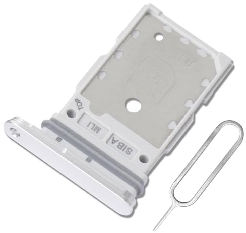 Eonpam Dual SIM Karte Rahmen für Samsung Galaxy S24/S24+ Plus Card Tray SIM Kartenhalter Slot Schlitten Halter + SIM Pin(Grau)