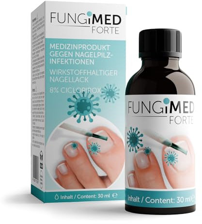 Vitabay Fungimed® forte smalto per unghie 30 ml – Smalto curativo vegano con estratti vegetali – Per la cura quotidiana delle unghie