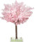 Cerisier artificiel en fleurs - Fait à la main - Pour intérieur et extérieur - 1,8 m de haut - Avec tronc en bois naturel et fleurs réalistes - Pour maison, bureau, fête, mariage (rose, 1,8 m)