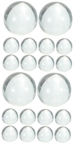 IMIKEYA 2 Sätze Bulk Murmeln Kieselsteine ​​für Den Garten Vasen Kieselsteine ​​für Blumentöpfe Perlen Murmeln Masse Murmeln Für Schüsseln Edelsteine Marmor Glas Transparent 10 Stück * 2