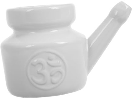 SEWOART Keramik Nasendusche 350 Ml Wiederverwendbar Sanfte Nasenreinigung Nasenspülflasche Für Sinuspflege Und Allergien Haushalt Yoga