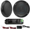 STUDIOFINIX Haut-parleurs de plafond Bluetooth étanches de 10,2 cm pour salle de bain, cuisine, maison, extérieur, camping-car, chariot de golf, bateau avec montage encastré (noir)