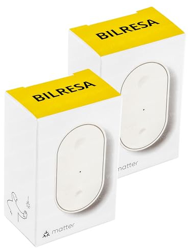 BILRESA Smart Matter - Juego de 2 interruptores de control remoto, doble botón, color blanco, compatible con DIRIGERA