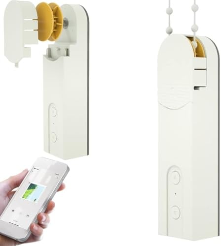 Motorisierter automatischer Jalousienöffner, intelligenter Kettenrollschirmmotor mit Bluetooth-App-Steuerung, kabellose Lösung für Jalousien, Vertikal- und Zellularjalousien
