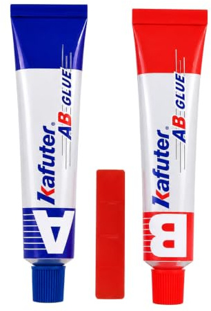 VIDOO Kafuter Colle Pâte de Réparation Soudure 50g, Adhésif anti-fissure Résistant aux Acides pour Inox et Aluminium
