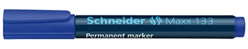 Schneider Schreibgeräte Permanentmarker Maxx 133, nachfüllbar, 1+4 mm, blau