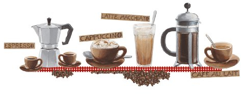 Eurographics Deco Sticker / Wandtattoo DS-CA3043 Coffee, 25x35cm