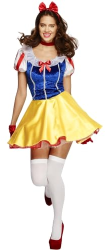 Smiffys Fever Kollektion, Märchen Damenkostüm, mit Kleid, Unterrock, Haarreifen und Choker