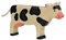Holztiger Kuh, stehend, schwarz, 80003