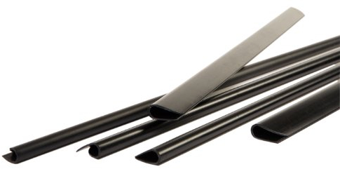 Pavo Lot de 25 Baguettes à reliure 15 mm Noir