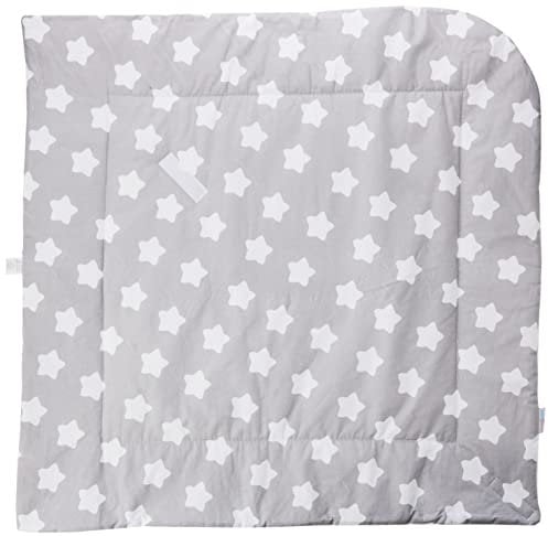 Baby Swaddle Wrap Infant Bedding Blanket/Cotton Newborn Duvet Quilt Envelope 0 to 3 Months (Big white stars on grey background)
