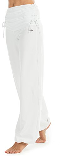 WINSHAPE Damen Wh1 Fitness Freizeit Sport Yoga Pilates Trainingshose, Weiß, XL EU