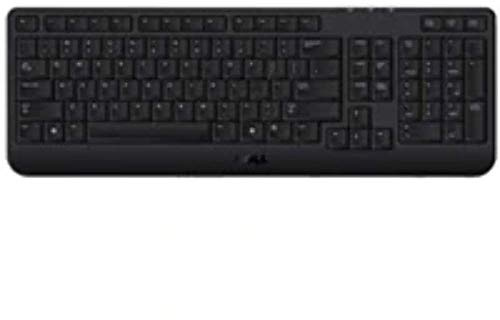 Dell Keyboard, External, USB, French, 105 Keys, Black, DJ497 (French, 105 Keys, Black, Windows 8 USB Slim)