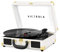 Victrola Journey Bluetooth Suitcase Record Player with Three-Speed Turntable | White | VSC-550BT-WHT-INT
