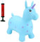 Happy Hopperz Jouet gonflable gonflable pour animal - Pompe incluse - Licorne turquoise - 12 mois - 2,5 ans (moins d'air) et 2,5 ans - 5 ans (plein air)
