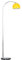 MiniSun | Modern Designer Style Polished Chrome Floor Lamp with a Gloss Yellow Light Shade | Floor Lamps & Torchieres, Home Décor & Improvement Essential | Includes 6W LED E27 Light Bulb