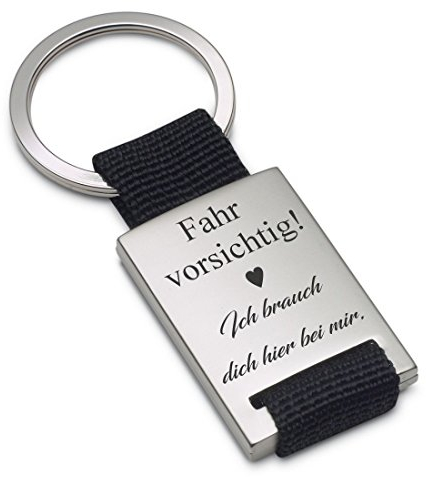 Lieblingsmensch Schlüsselanhänger Modell: Fahr vorsichtig (Textilband)