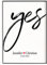 Hochzeitsgeschenk für Brautpaar Geschenk Hochzeit Gastgeschenk personalisiert Hochzeitstag Poster Kunstdruck Yes Bild Mann Frau ungerahmt