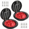 Anndason 2 PCS 6'' Black Deck Plate Kit Deck Hatch with Storage Bag for Fishing Kayak Boating