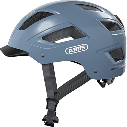 ABUS HYBAN 2.0 Fahrradhelm, Blau (Glacier Blue), M, M (52-58 cm)
