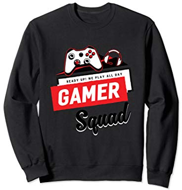 Videospiel-Controller-Headset Gaming Gaming Gamer Squad Sweatshirt