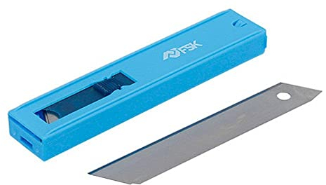 Ferrestock FSKTWR018 - Dispenser di 10 lame di ricambio per taglierino da 18 mm, affilatura di precisione per tagliare in modo pulito e professionale qualsiasi materiale