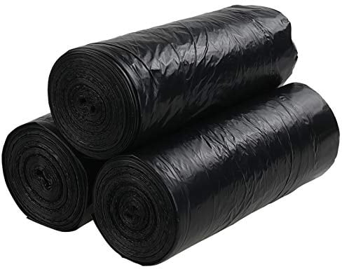 Xowine 30 L Müllsäcke mit Kordelzug, Küchen-kordelzug Müllsäcke, Schwarz Müllbeutel Taschen, 105 Beutel