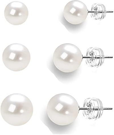 Perlenohrringe Silber 925,Ohrringe Perlen,Süßwasserperlen,Perlen Ohrstecker Silber 925,Perlenohrringe Hängend,Ohrstecker Perle,Perlenohrringe Stecker,Perlenohrstecker,Perlen Ohrringe Hänger