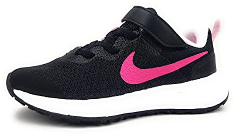Nike Revolution 6, Scarpe de Gimnastica Unisex - Bambini e ragazzi, Nero Black Hyper Pink Foam Pink, 28 EU