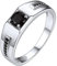 ChicSilver 925 Sterling Silber Fingerring in Größe 69 Herren Männer Siegelring mit runden Zirkonia 5mm Bandring für Freundin Ehefrau