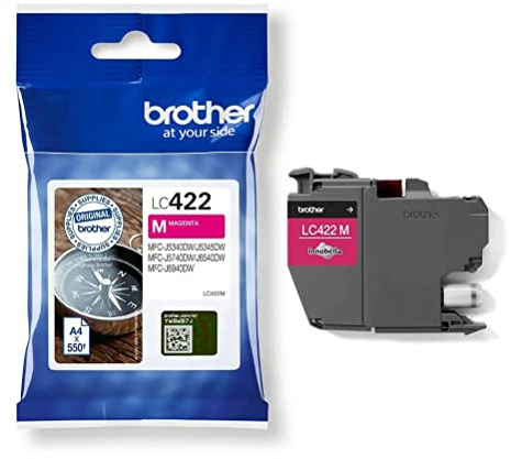 Brother Original Tintenpatrone LC-422M Magenta für ca. 550 Seiten, für MFC-J5340DW, MFC-J5345DW, MFC-J5740DW, MFC-J6540DW, MFC-J6940DW